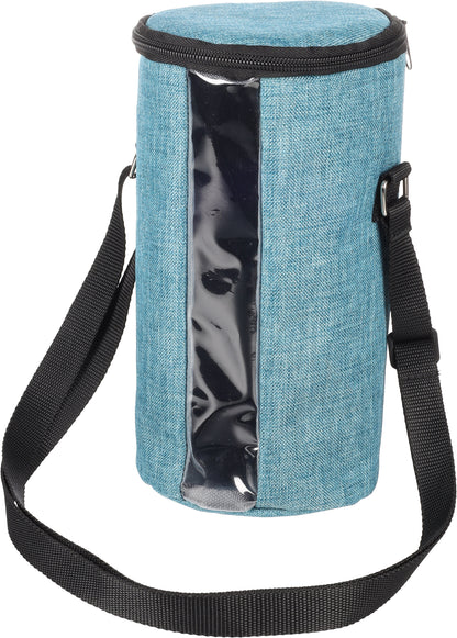 Praktische Futtertonne Oben Blau – Für unterwegs und zu Hause!