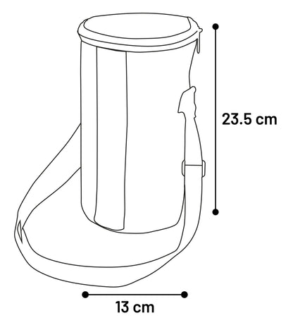 Praktische Futtertonne Oben Blau – Für unterwegs und zu Hause!