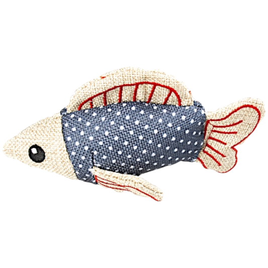 Duvoplus Katzenspielzeug Retro Hai – aktivierender Spielspaß mit Catnip