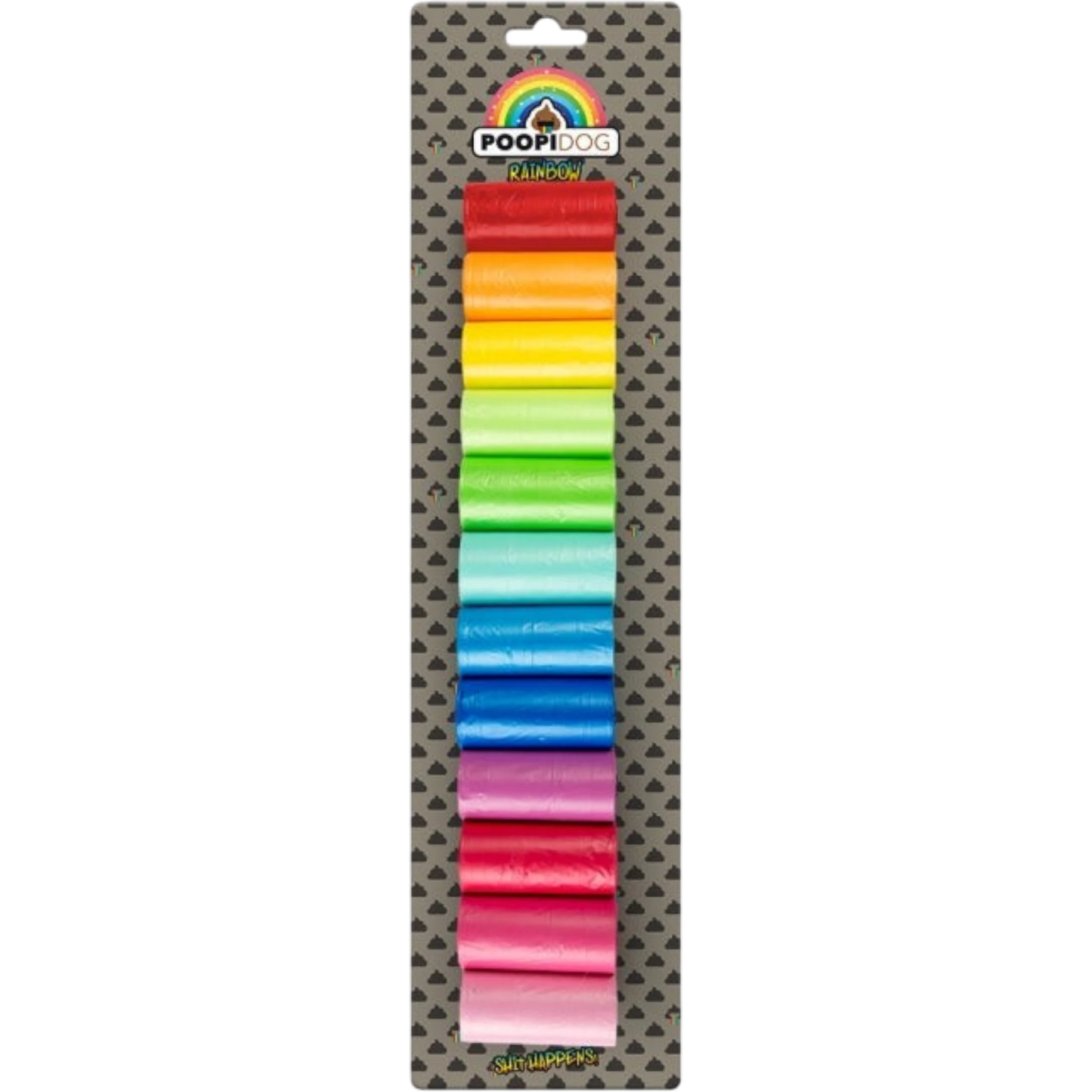 Poopidog - Stilvolle Hundekotbeutel Rainbow in verschiedenen Größe
