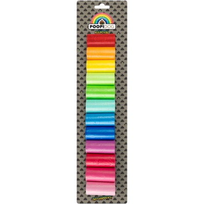 Poopidog - Stilvolle Hundekotbeutel Rainbow in verschiedenen Größe