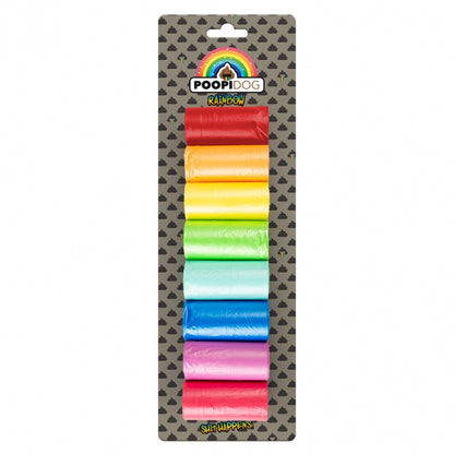 Poopidog - Stilvolle Hundekotbeutel Rainbow in verschiedenen Größe