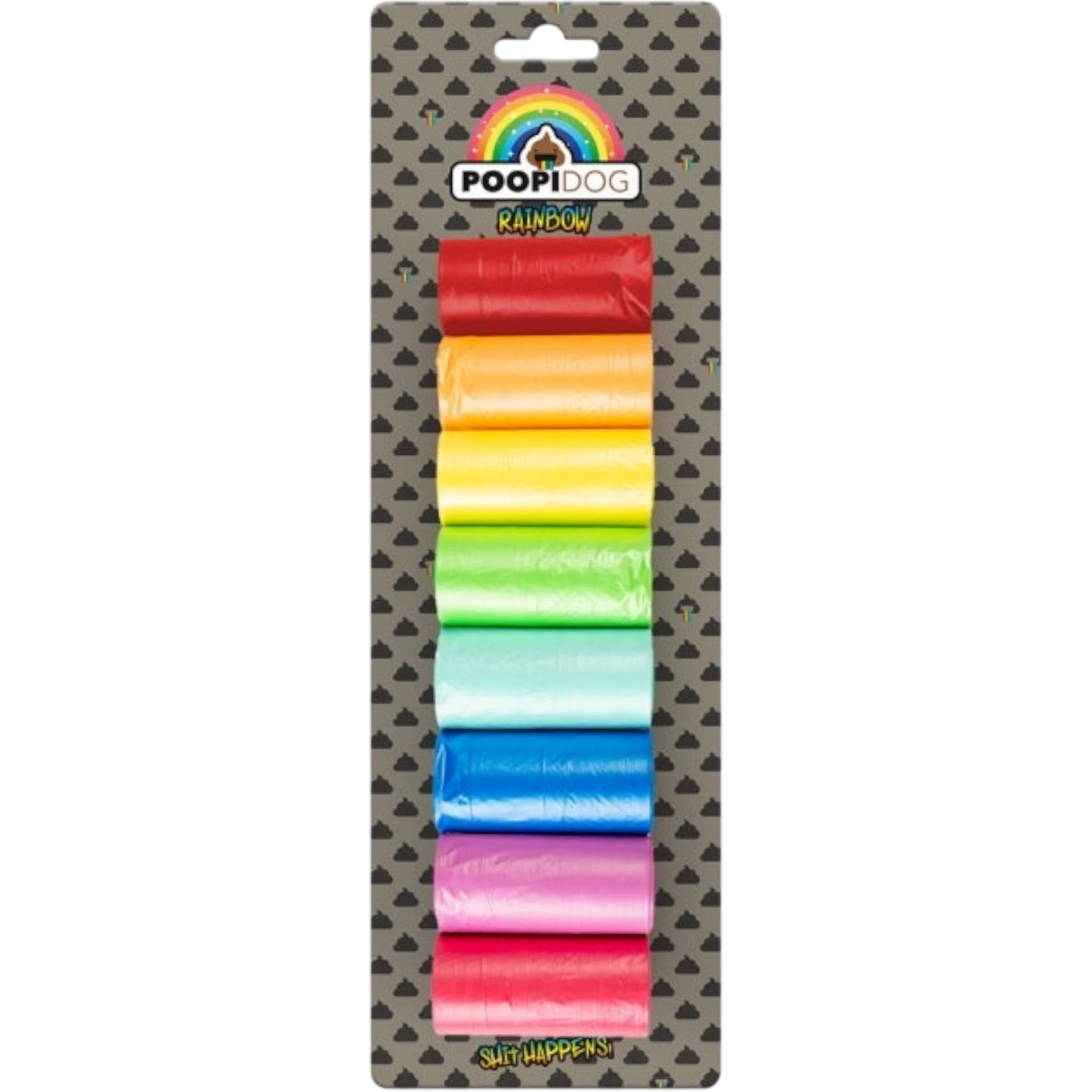 Poopidog - Stilvolle Hundekotbeutel Rainbow in verschiedenen Größe