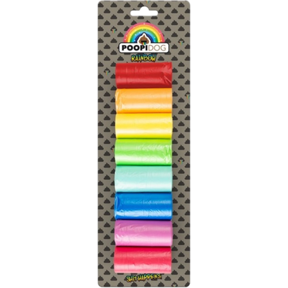 Poopidog - Stilvolle Hundekotbeutel Rainbow in verschiedenen Größe