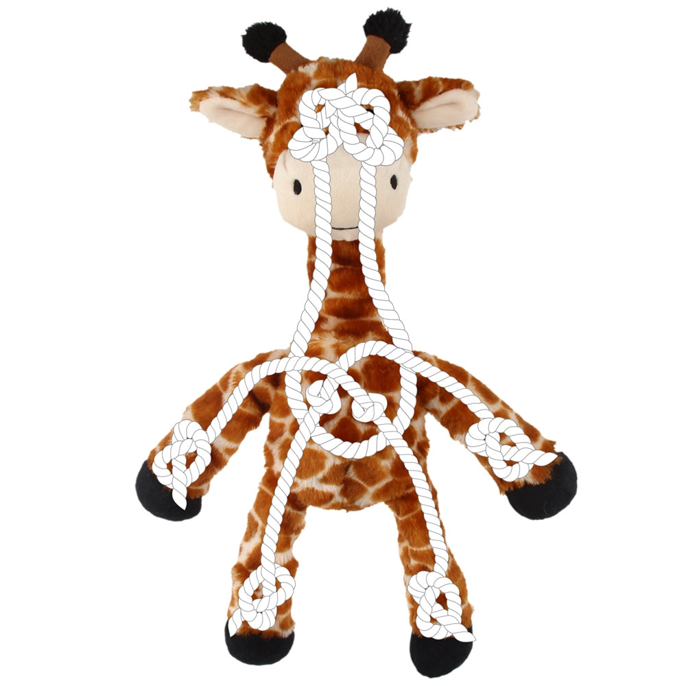 Plüschtier mit Seil – Die kuschelige Giraffe für langanhaltenden Spielspaß