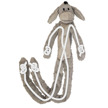 Plüschtier „Long“ Esel – Extra langer Kuschel- & Spielspaß für deinen Hund