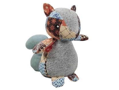 Plüsch-Eichhörnchen „Patchwork“ – Kuscheliger Spielspaß für deinen Hund