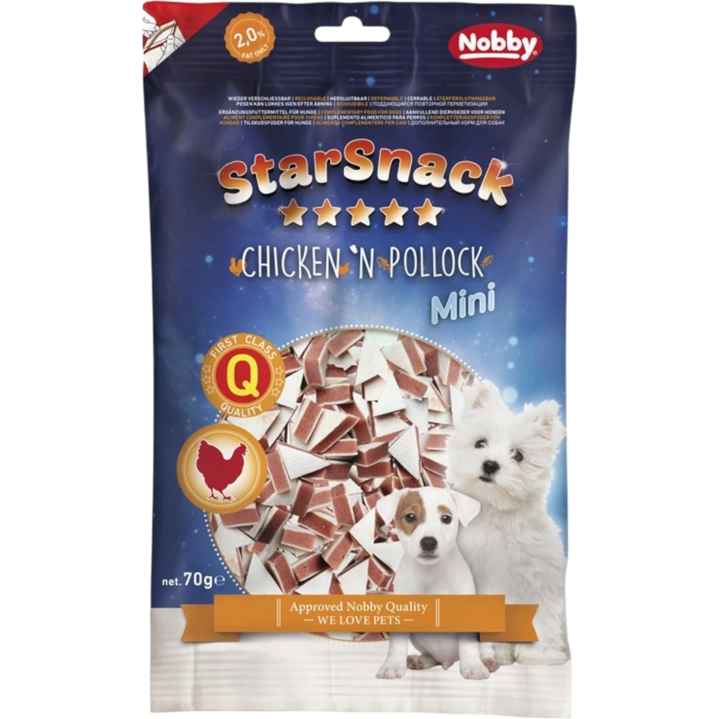 StarSnack MINI Chicken’n Pollock – Weicher Fisch-Hähnchen-Snack für kleine Feinschmecker