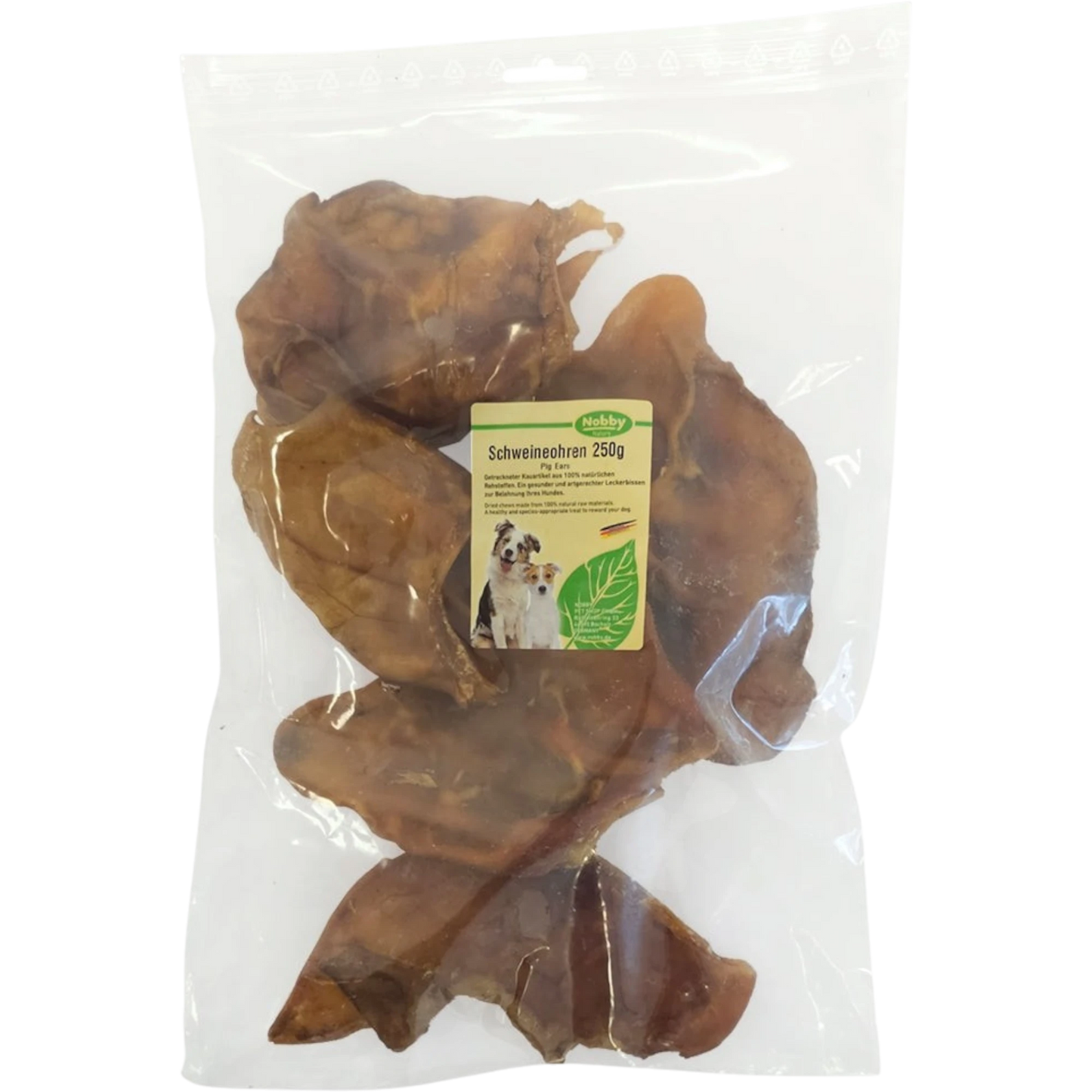 Nobby Nature Schweineohren – Der klassische Kausnack für Hunde