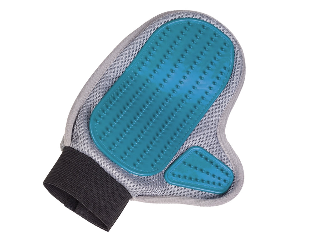 Pflegehandschuh mit Gummi- & Mikrofaserseite – Sanfte Fellpflege & strahlender Glanz