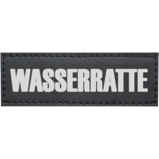 Klettsticker "WASSERRATTE" – Für echte Plansch-Profis auf vier Pfoten