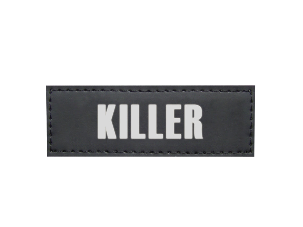 Klettsticker "KILLER" – Mit Augenzwinkern und hoher Sichtbarkeit