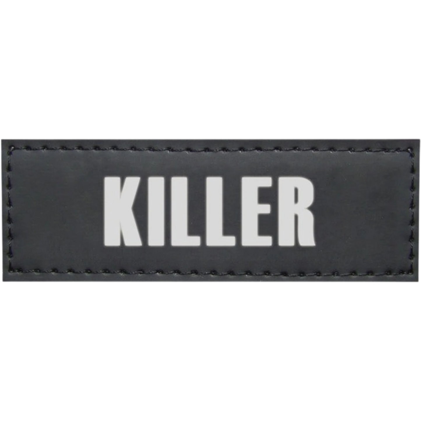Klettsticker "KILLER" – Mit Augenzwinkern und hoher Sichtbarkeit