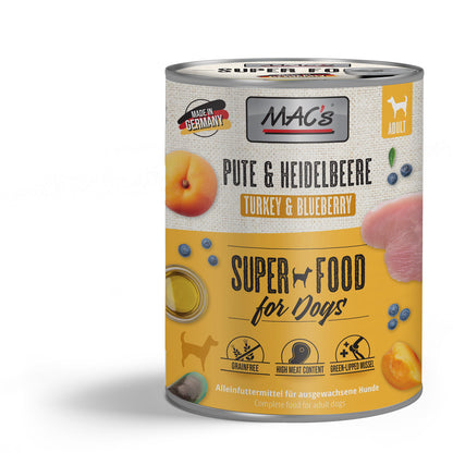 Mac’s Dog Pute & Heidelbeere – Fruchtige Vollnahrung mit Grünlippmuschel