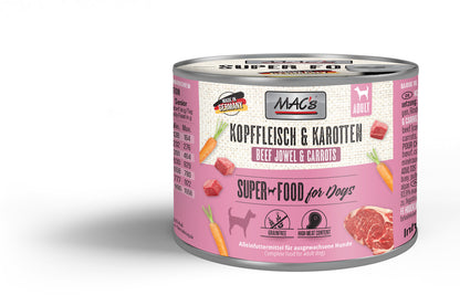 Mac’s Dog Kopffleisch & Karotten – Getreidefreie Feinkost mit Rind und Gemüse