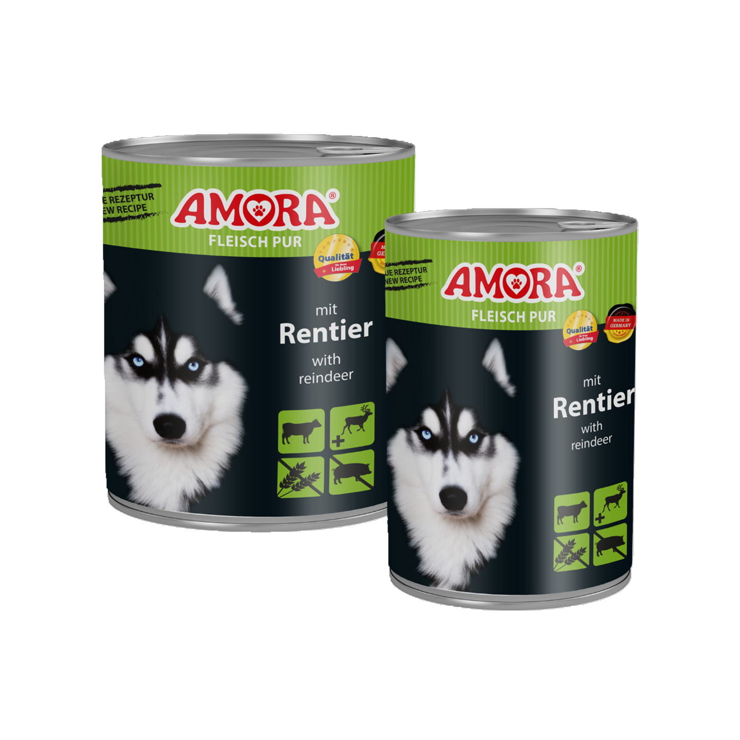 AMORA Fleisch Pur – Rind, Huhn & Rentier