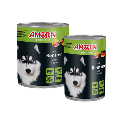 AMORA Fleisch Pur – Rind, Huhn & Rentier