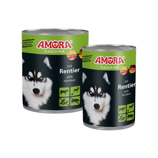 AMORA Fleisch Pur – Rind, Huhn & Rentier