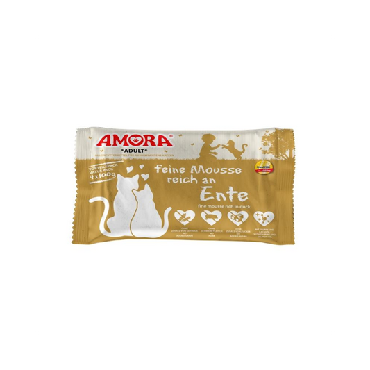 AMORA Feine Mousse Ente – Genussmomente für anspruchsvolle Fellnasen