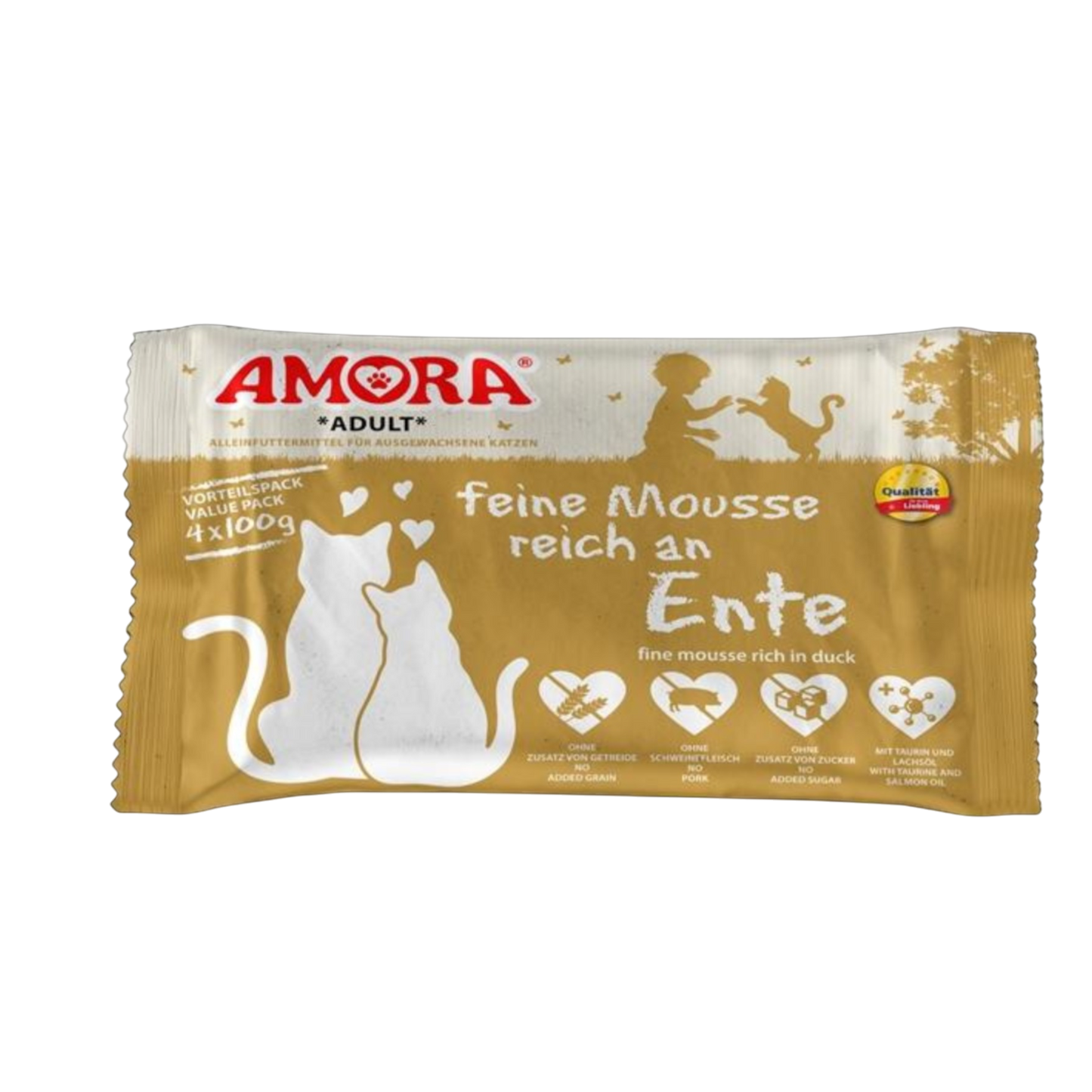 AMORA Feine Mousse Ente – Genussmomente für anspruchsvolle Fellnasen