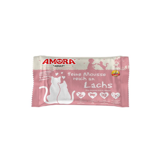 AMORA Feine Mousse Lachs – Genussmomente für anspruchsvolle Fellnasen