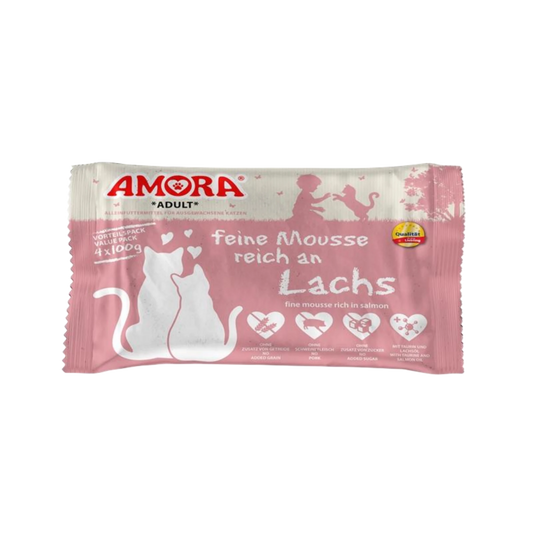 AMORA Feine Mousse Lachs – Genussmomente für anspruchsvolle Fellnasen
