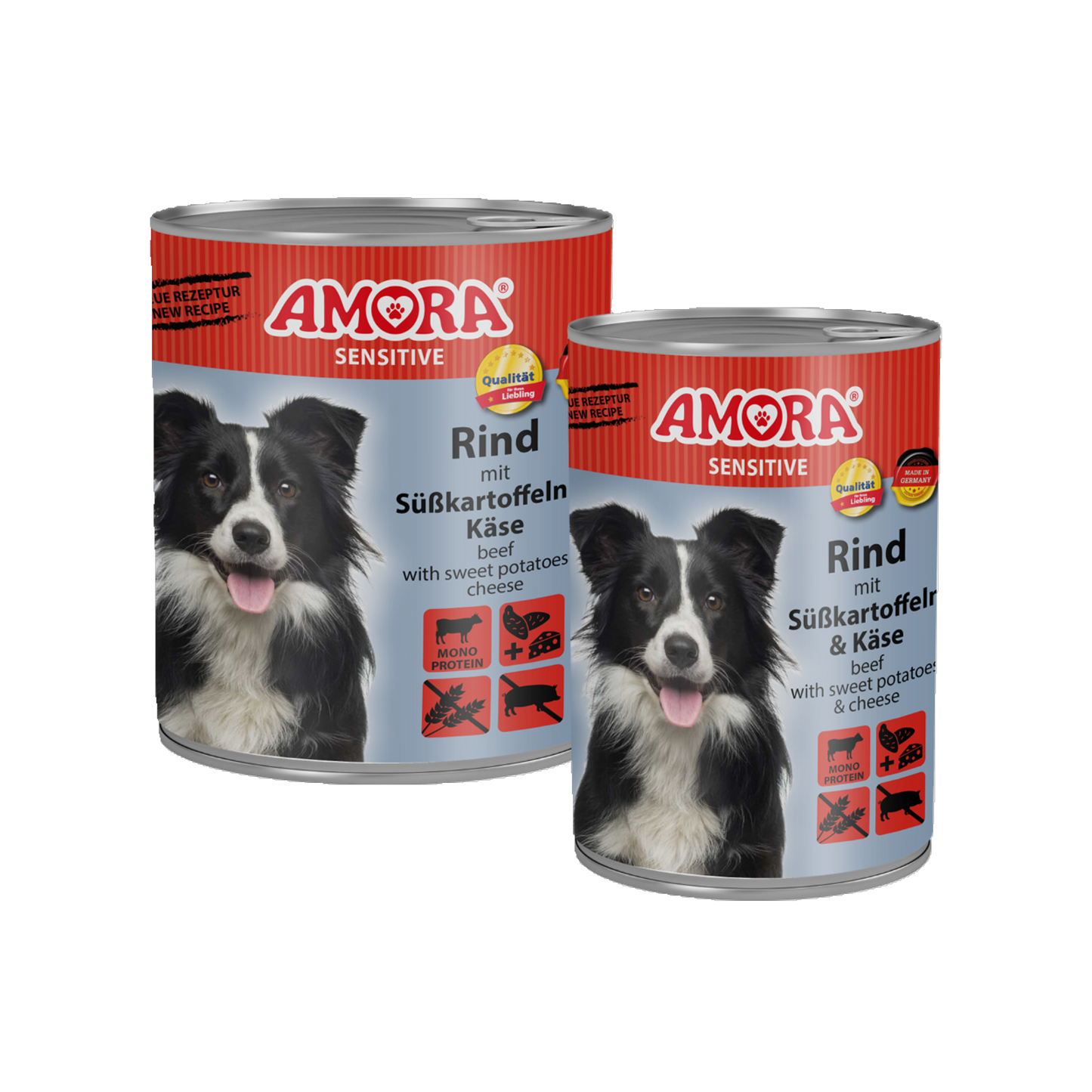 AMORA Sensitive – Rind mit Süßkartoffel & Käse