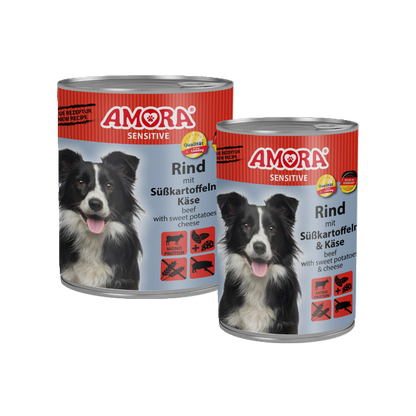 AMORA Sensitive – Rind mit Süßkartoffel & Käse