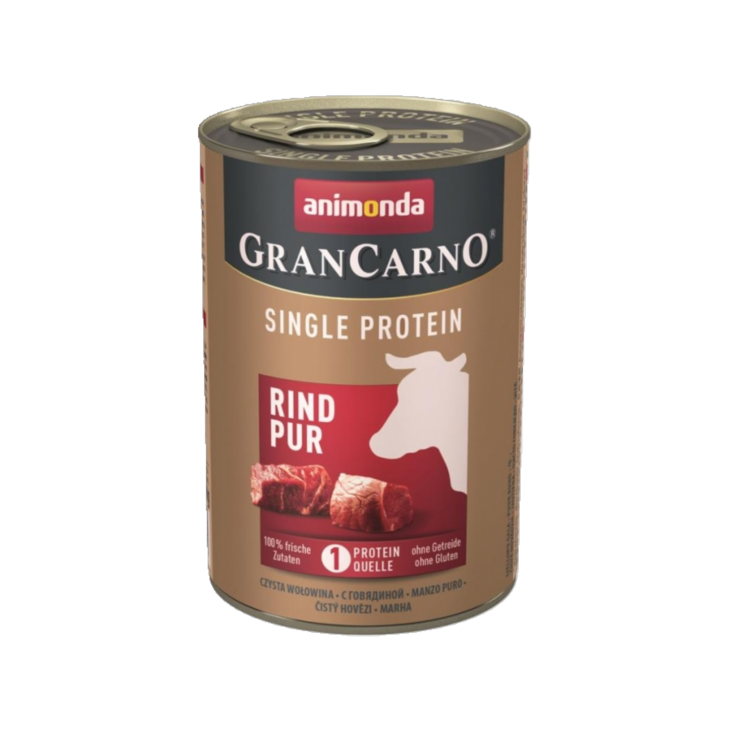 Animonda GranCarno Single Protein Rind – Reines Monoprotein-Nassfutter für ausgewachsene Hunde
