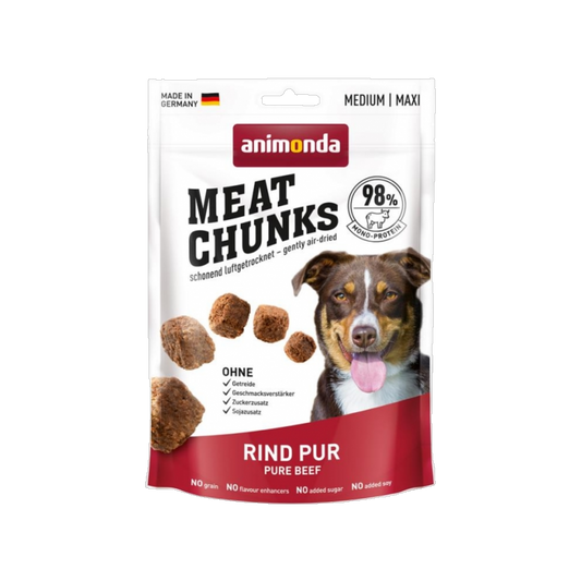 Animonda Meat Chunks Rind Pur – Der pure Fleischgenuss für ausgewachsene Hunde