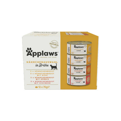 Applaws Cat Nassfutter Multipack in Brühe – Huhn-Selection