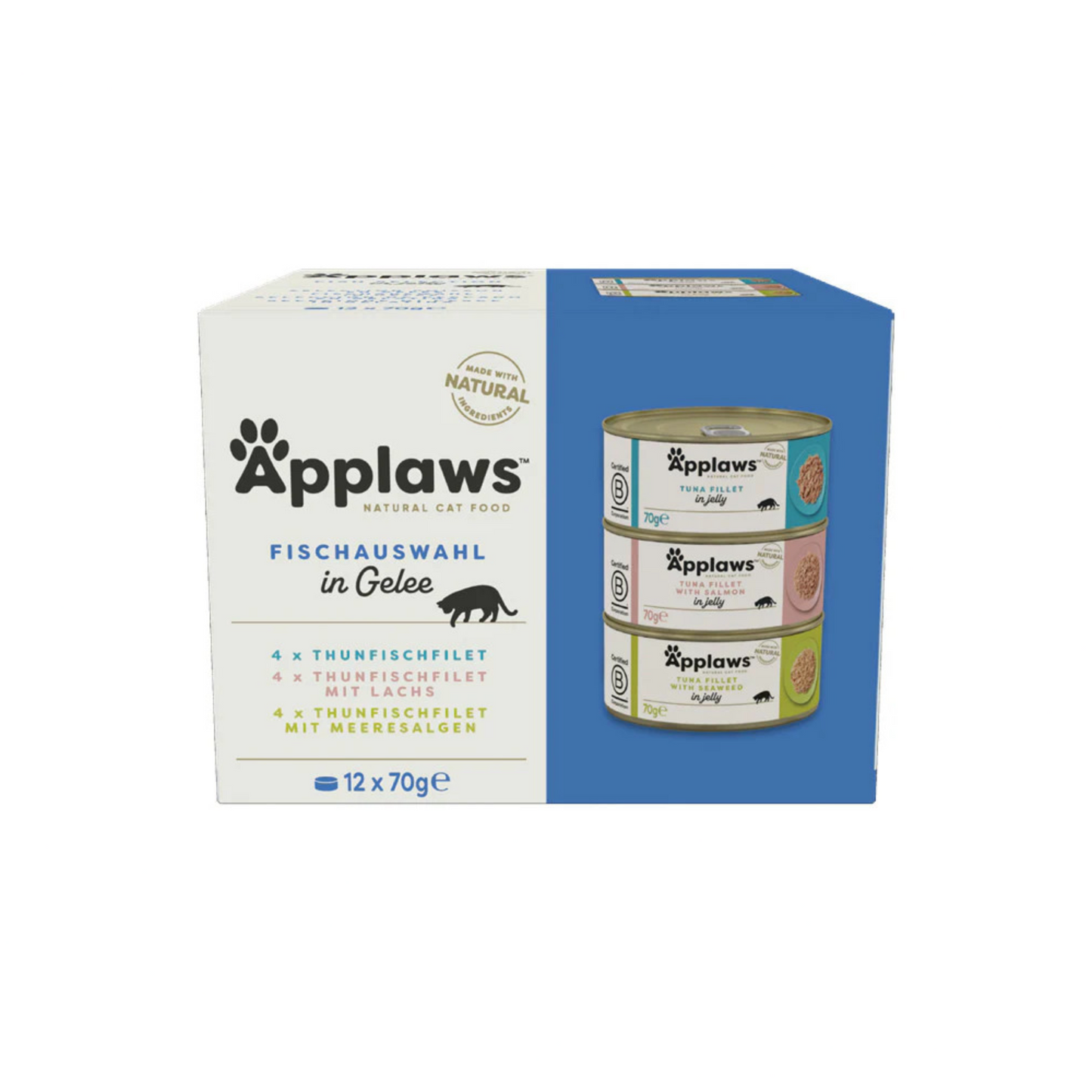 Applaws Fisch Selection in Gelee – Premium Nassfutter für Katzen