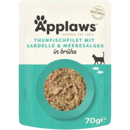Applaws Cat Thunfischfilet & ganze Sardellen – Meeresvielfalt für Deine Katze