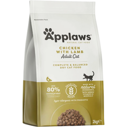 Applaws Cat Trockenfutter Huhn & Lamm – Getreidefreie Premium-Katzennahrung