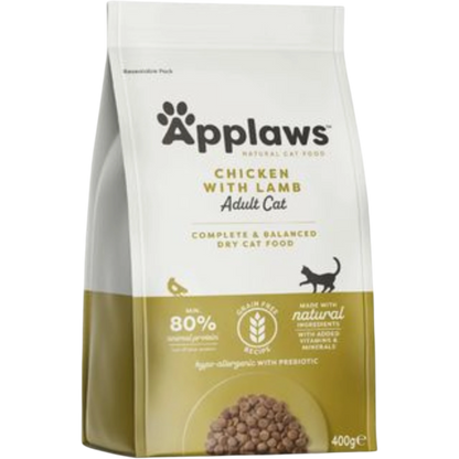 Applaws Cat Trockenfutter Huhn & Lamm – Getreidefreie Premium-Katzennahrung