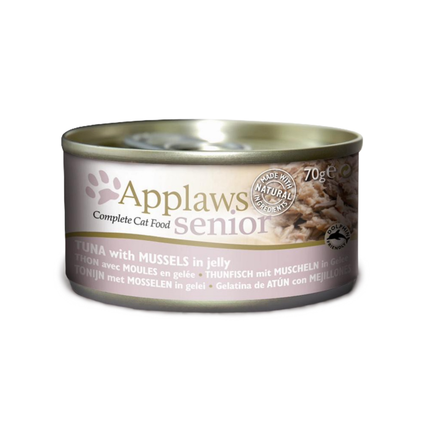 Applaws Complete Cat Thunfisch mit Muscheln in Gelee – Premium-Nassfutter für ältere Katzen