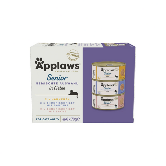 Applaws Senior Nassfutter Multipack – Gelee für ältere Katzen