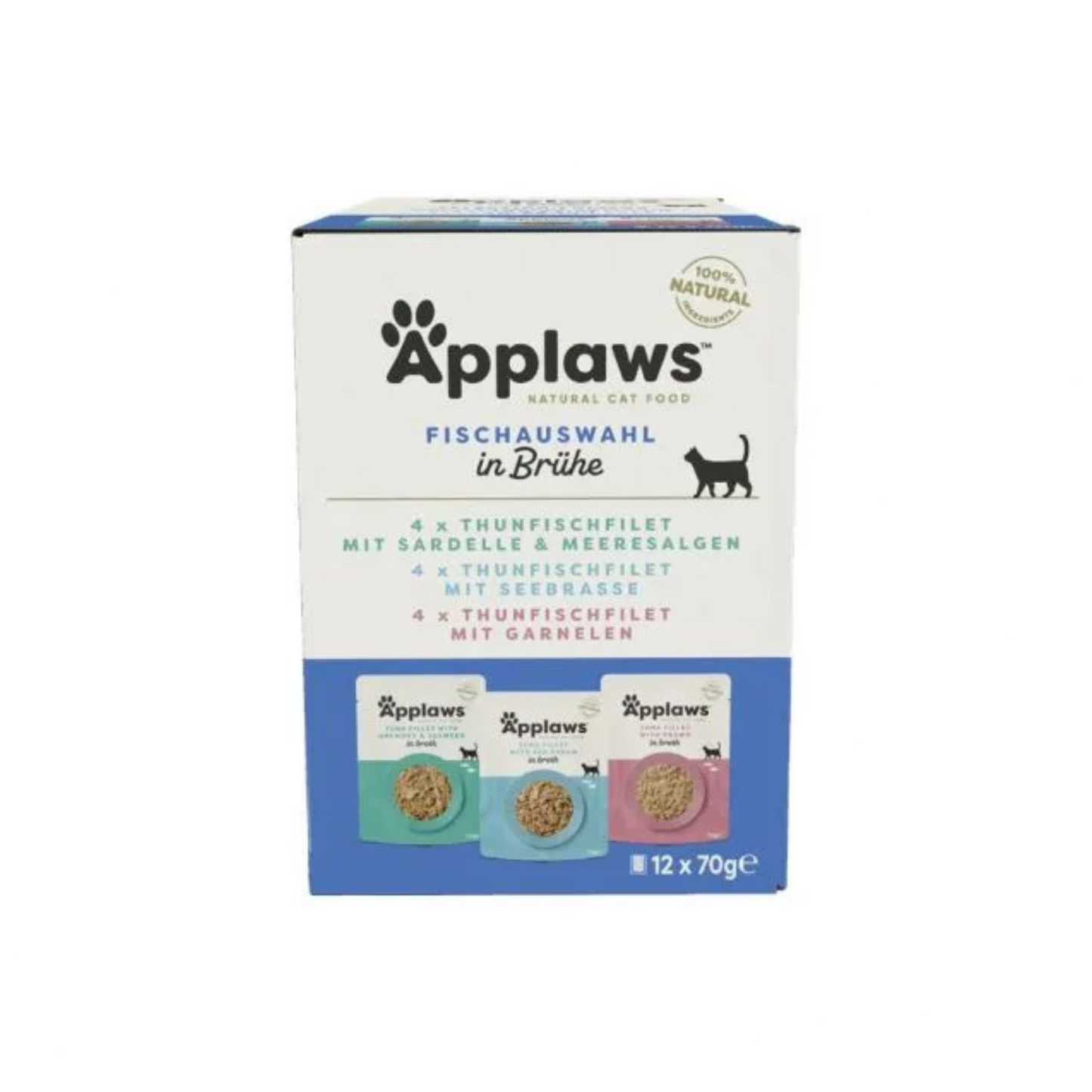 Applaws Cat Nassfutter Pouchbeutel-Multipack „Selection Fisch“