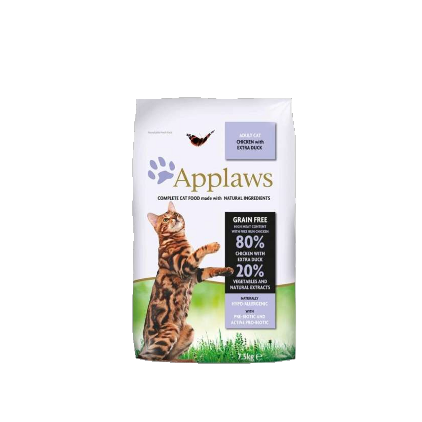 Applaws Adult – Hühnchen mit Ente – Getreidefreies Trockenfutter für Katzen