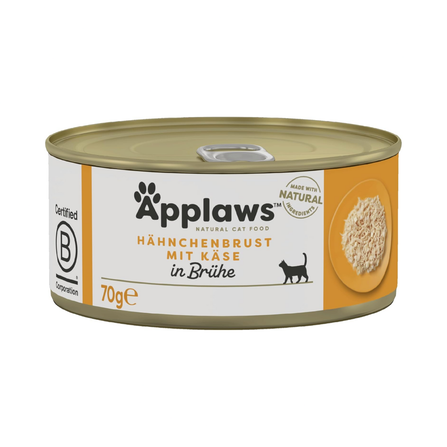 AppApplaws Cat Huhn &  Käse – Naturbelassenes Premium-Nassfutter für Deine Katze