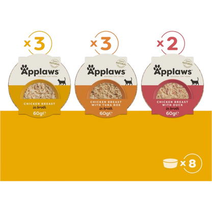 Applaws Cat Selection – Hühnchenvielfalt im Multipack (Schalen)