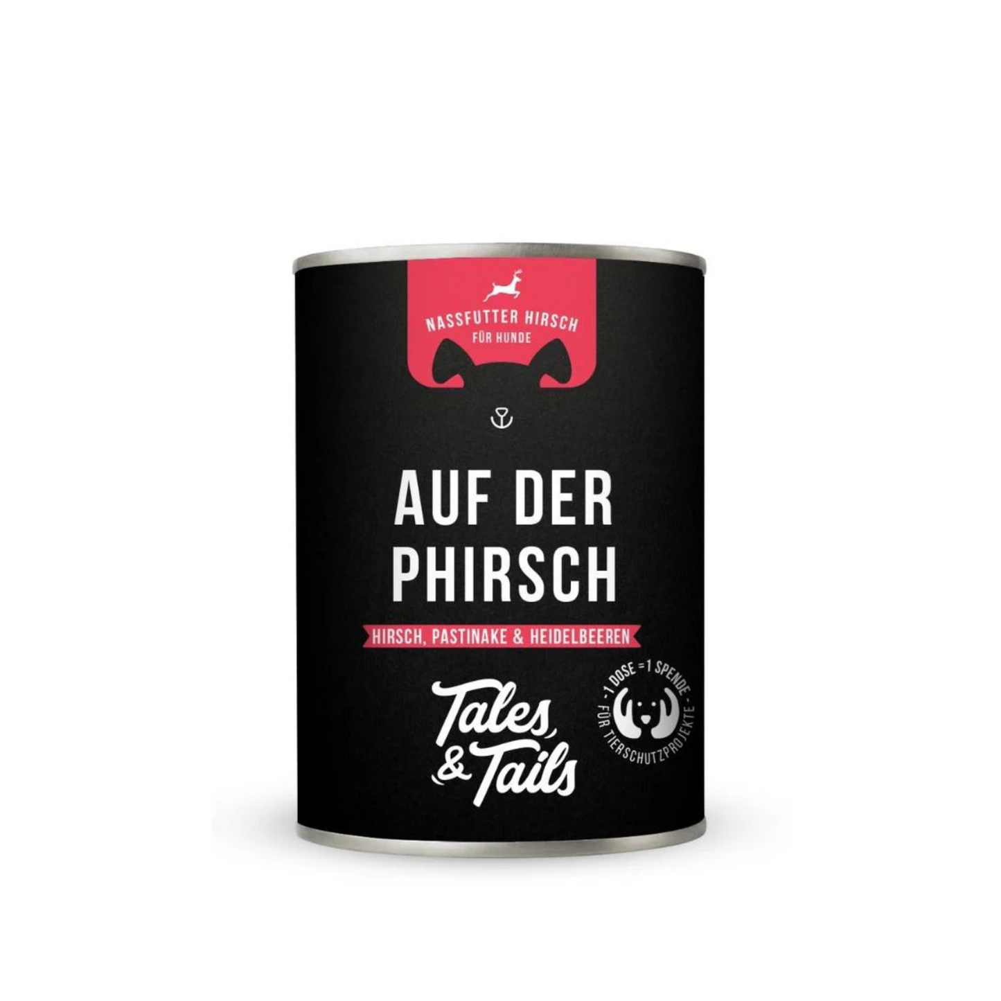 Auf der PHirsch – Nassfutter für Hunde mit 75 % Hirsch