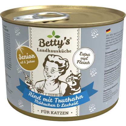 Betty´s LHK Cat - Rind, Truthahn & Möhrchen für Senioren