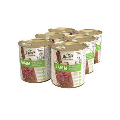 Betty’s Landhausküche für Hunde – Lamm mit Buchweizen, Pastinake & Preiselbeere