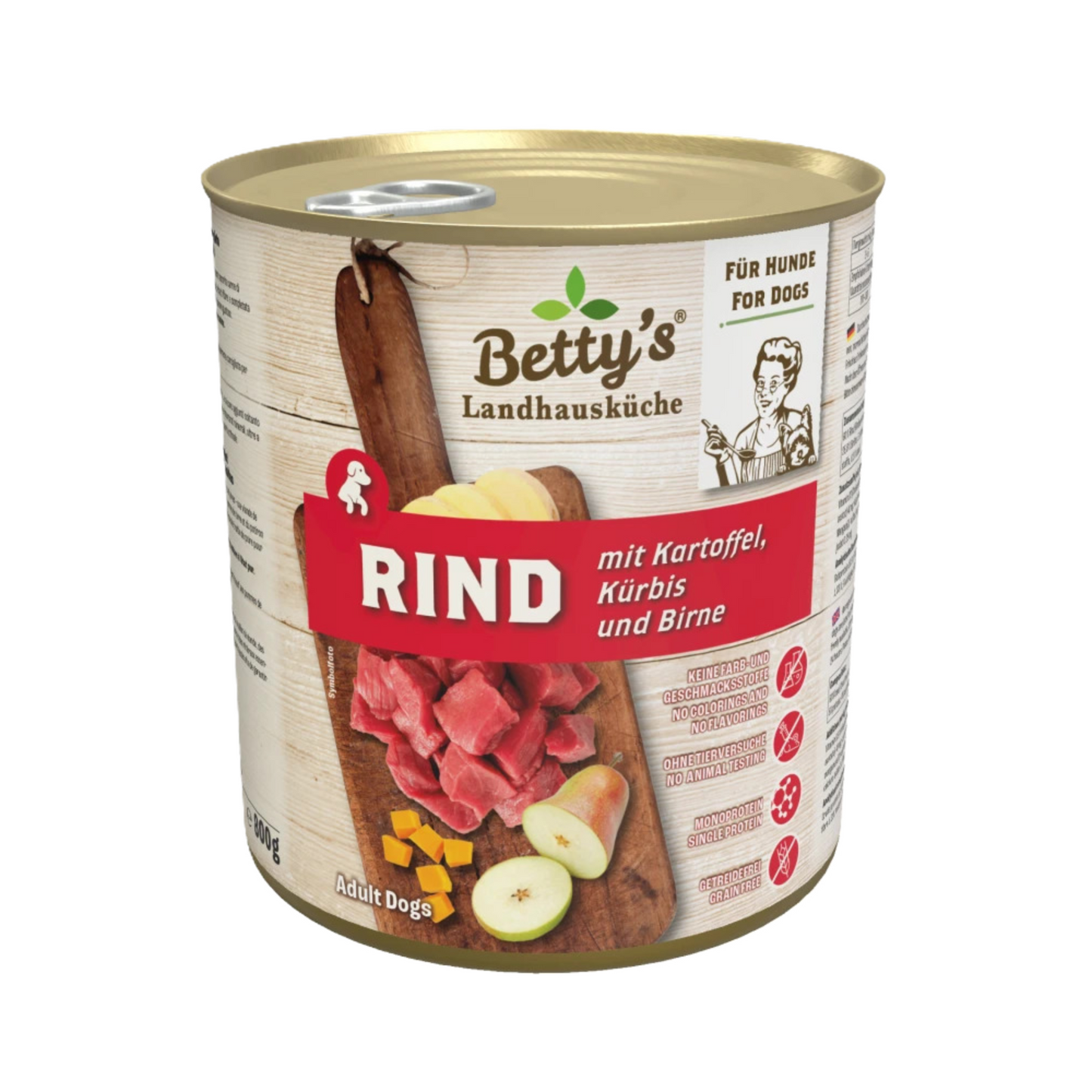 Betty’s Landhausküche Hund – Rind mit Kartoffel & Kürbis