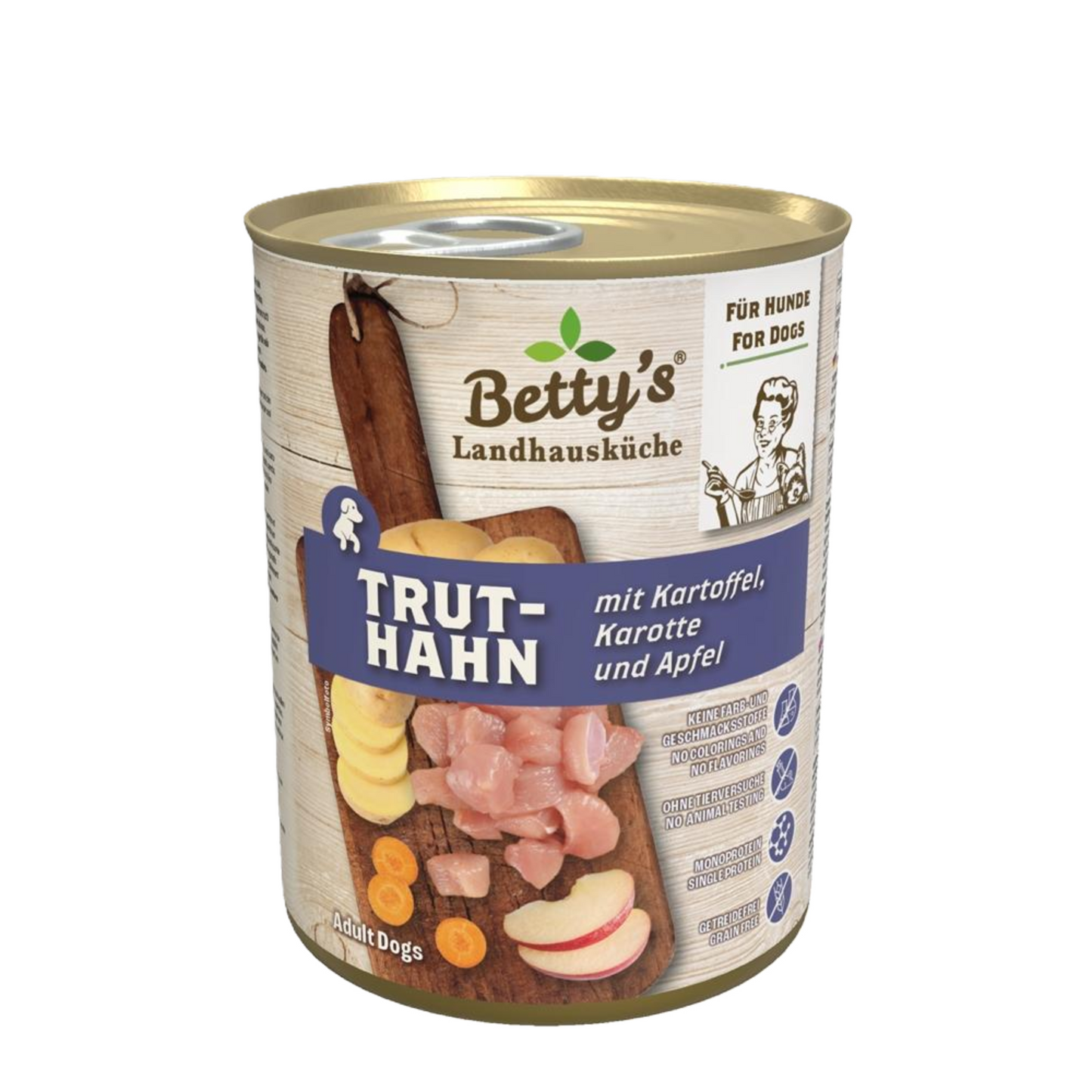 Betty’s Landhausküche Hund – Truthahn & Kartoffel Nassfutter natürlich