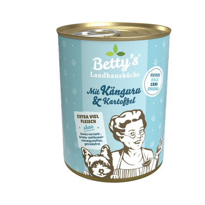 Betty’s Landhausküche Känguru & Kartoffel – Sensitives Hundefutter