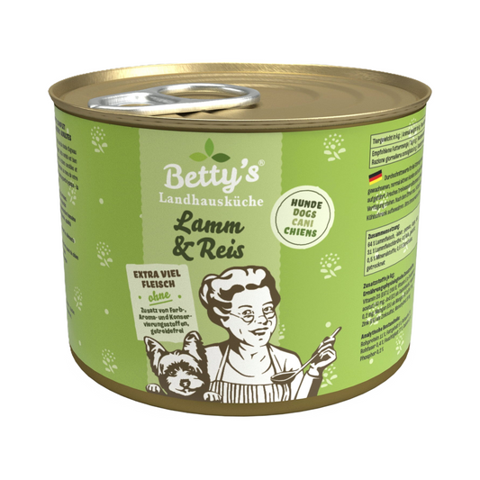 Betty’s Landhausküche Lamm & Reis – Natürliches Hundefutter