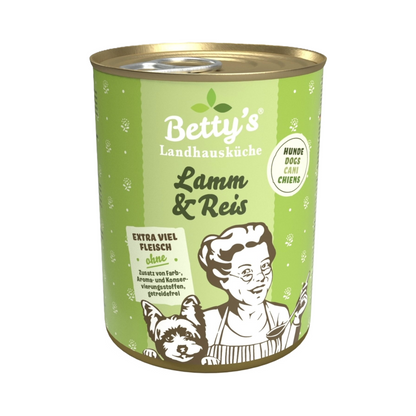 Betty’s Landhausküche Lamm & Reis – Natürliches Hundefutter