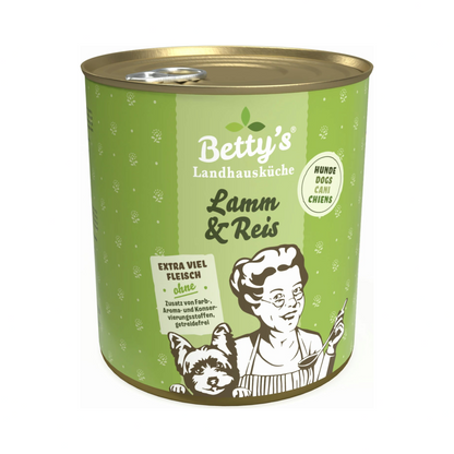 Betty’s Landhausküche Lamm & Reis – Natürliches Hundefutter